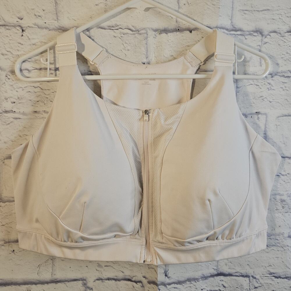 Duluth Trading Co Size 22W Adjustabust High Impact Zip-Front Bra - Picture 1 of 6